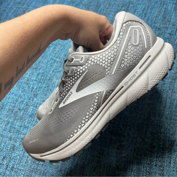 Brooks Ghost 14 Running Shoes Alloy Grey - Picture 4 of 9